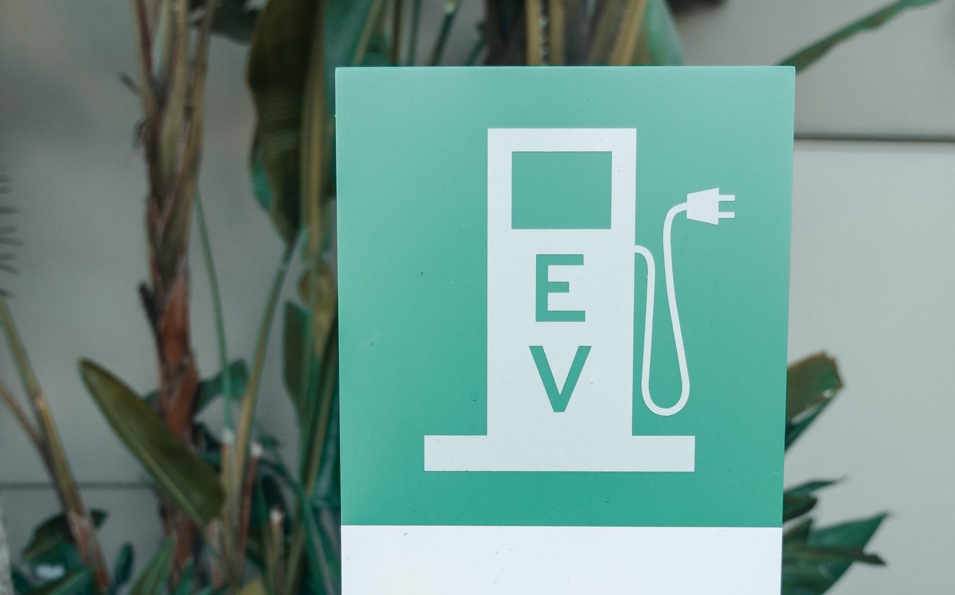 EV charging sign